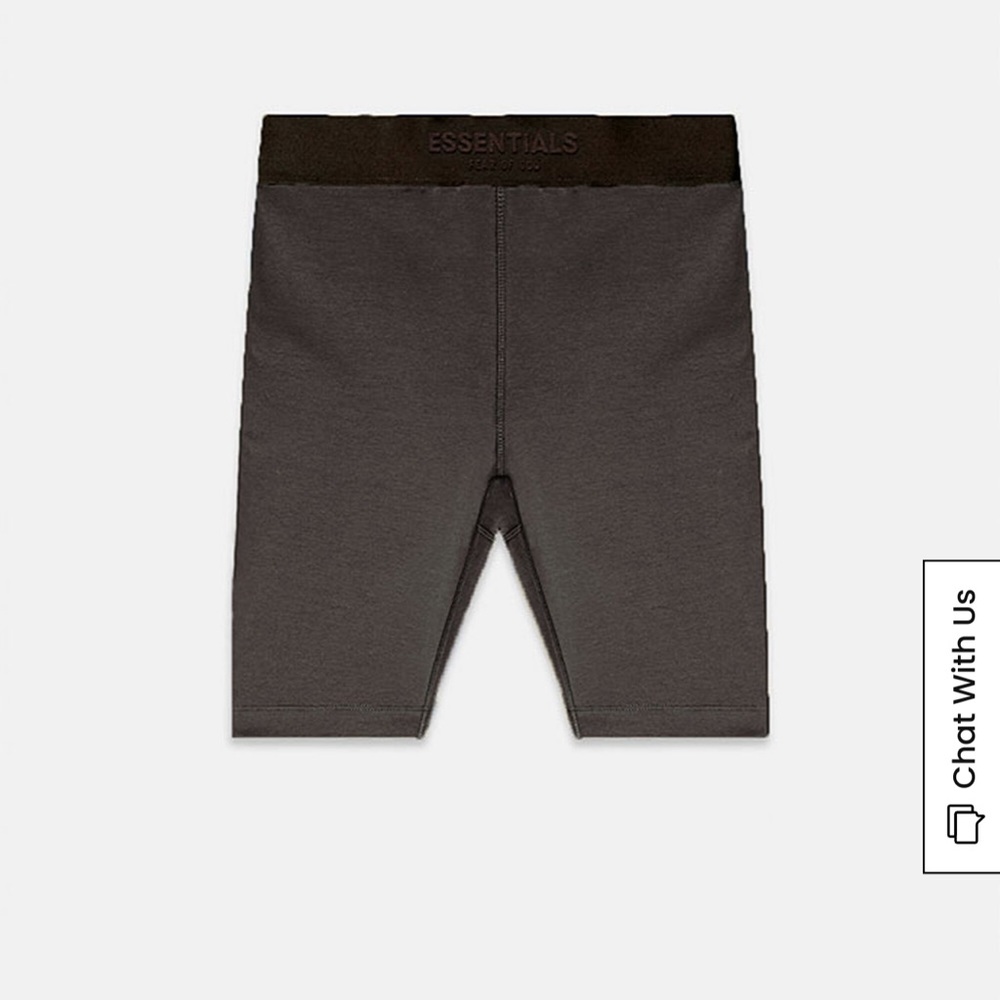 NEW Essentials Fear of God Off Black Biking Shorts Medium